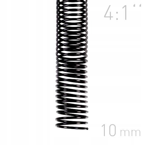 

Grzbiety spiralne do bindowania 10mm/4:1 czarne
