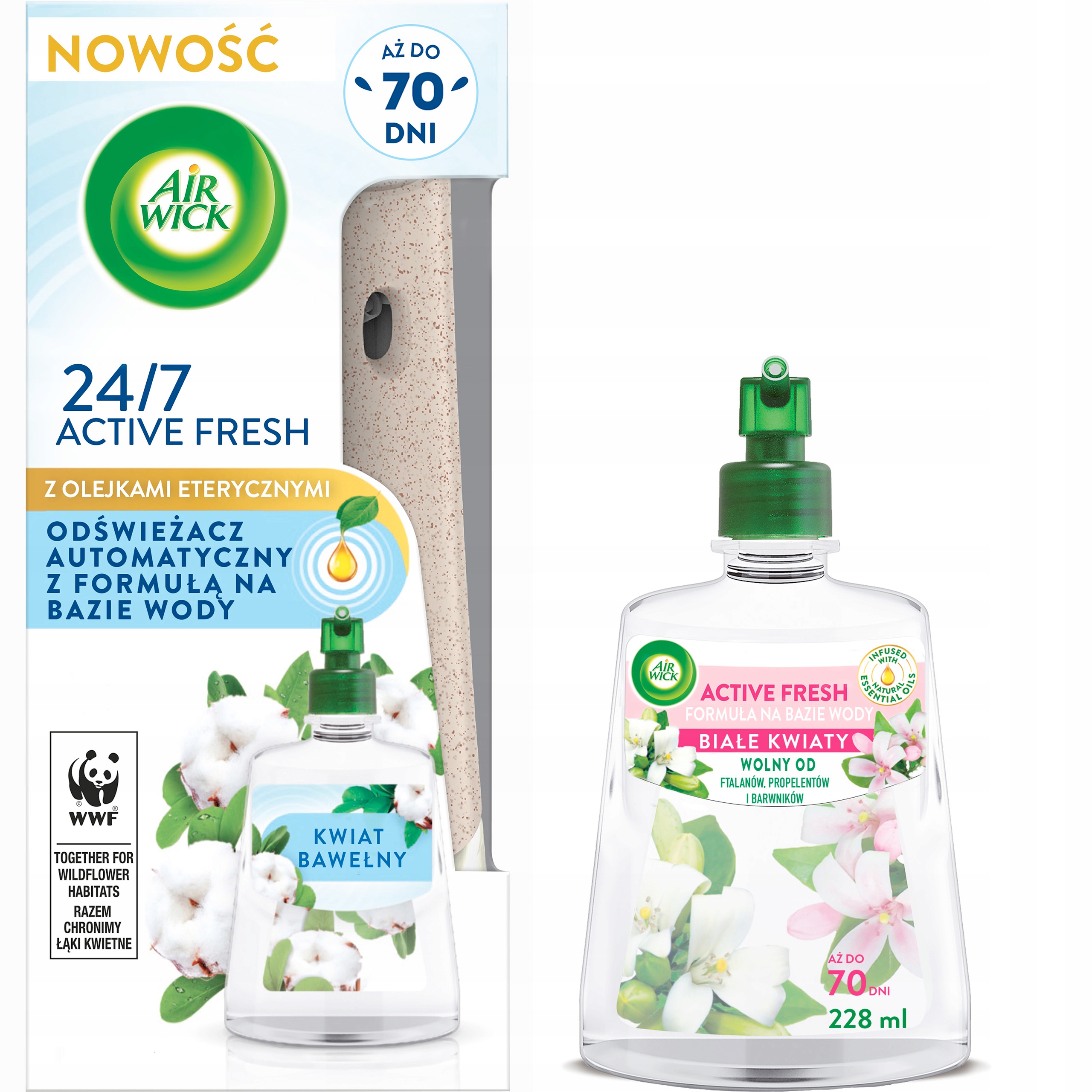 

Air Wick Active Fresh Komplet Zestaw 1x Wkład