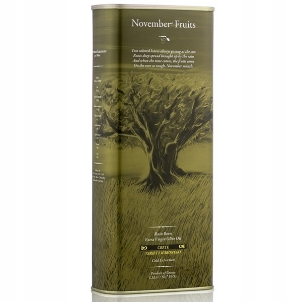 Řecký extra panenský olivový olej November Fruits Kréta 1500 ml 1,5 L