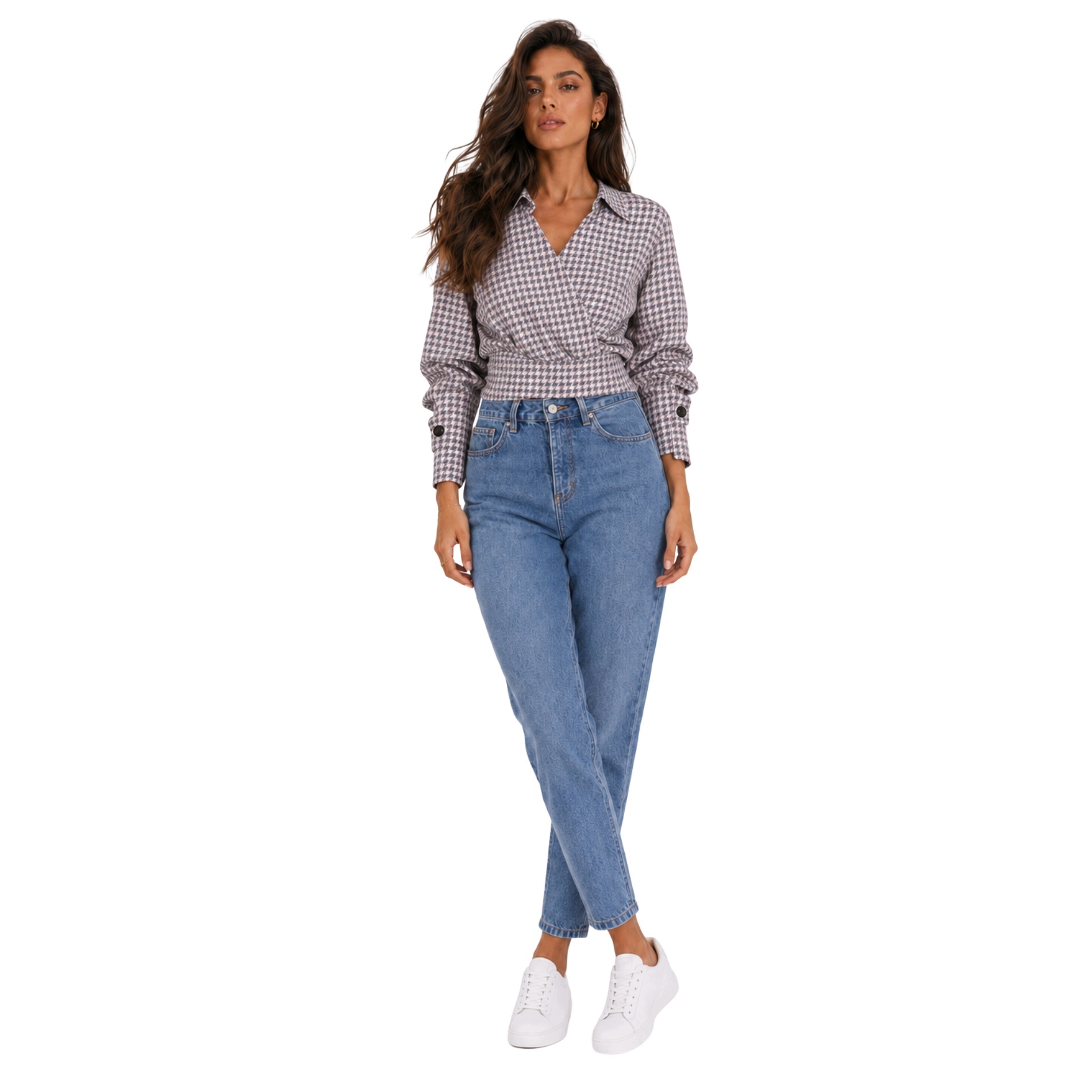 Dámská zavazovací košile Pepitka Agatha Studio One Size