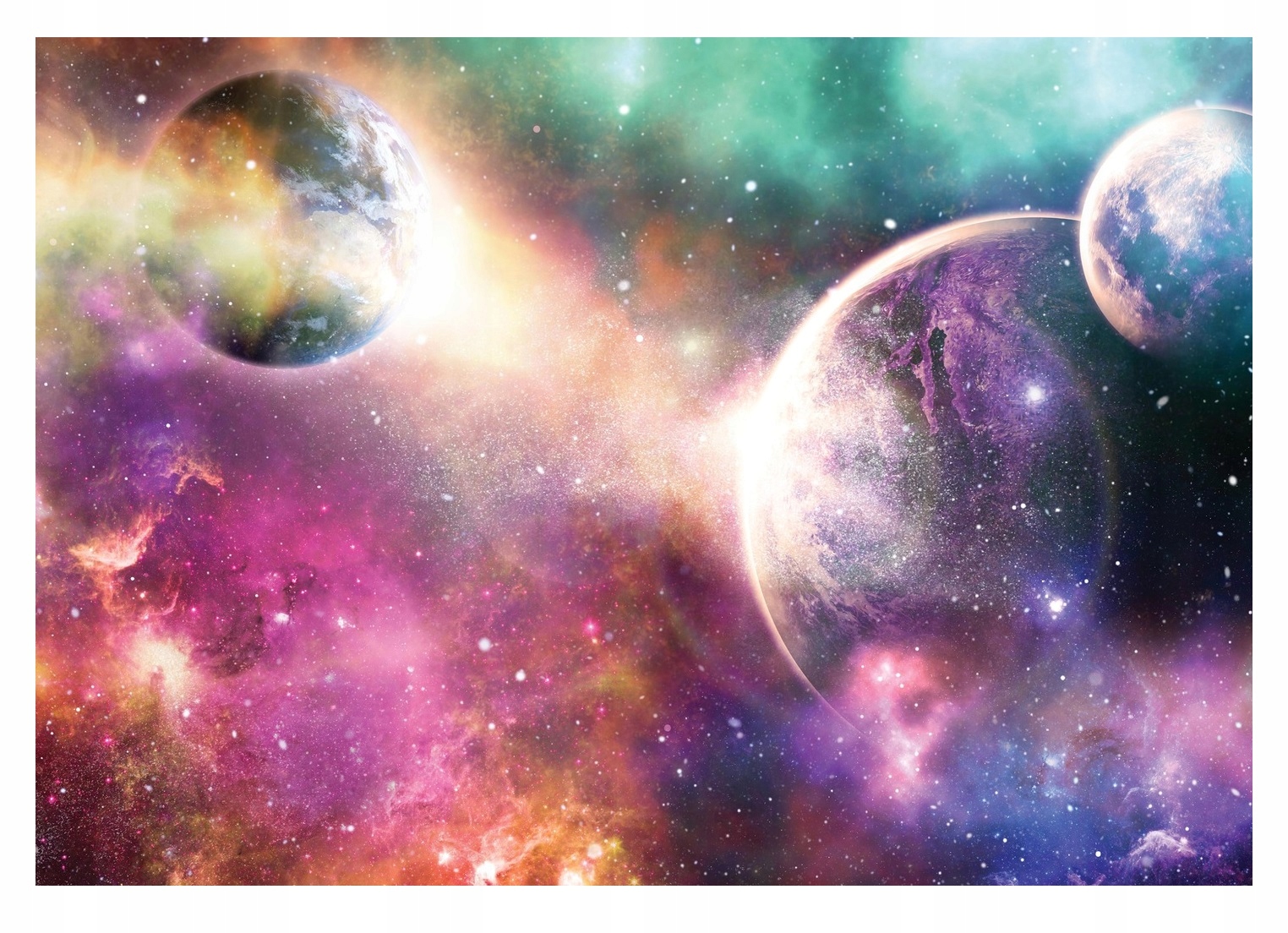Fototapeta Galaxie Planety Hvězdy Strop Na Flizelině Stěna 254x184