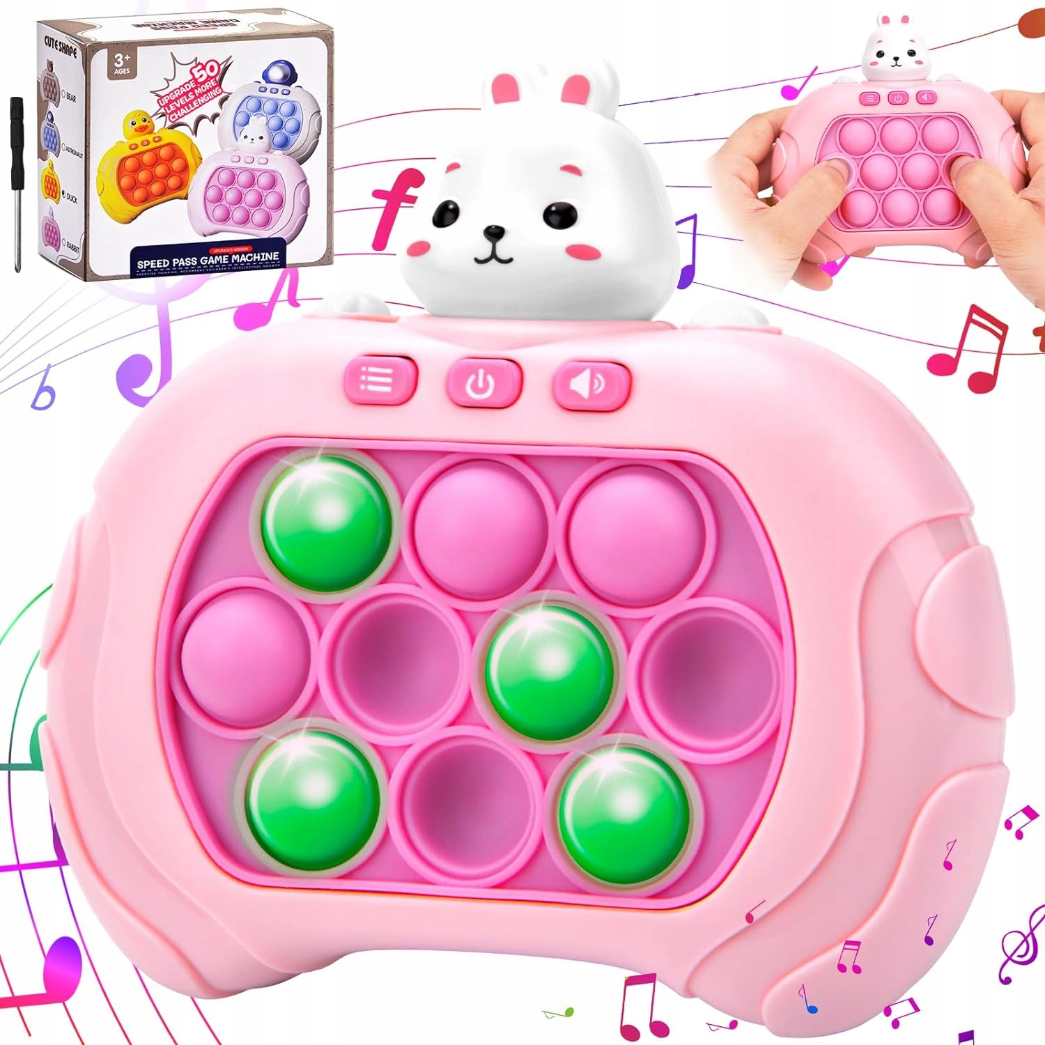 POP IT GRA ELEKTRONICZNA ANTYSTRESOWA ZRĘCZNOŚCIOWA SENSORYCZNA POPIT EAN (GTIN) 5906058300473