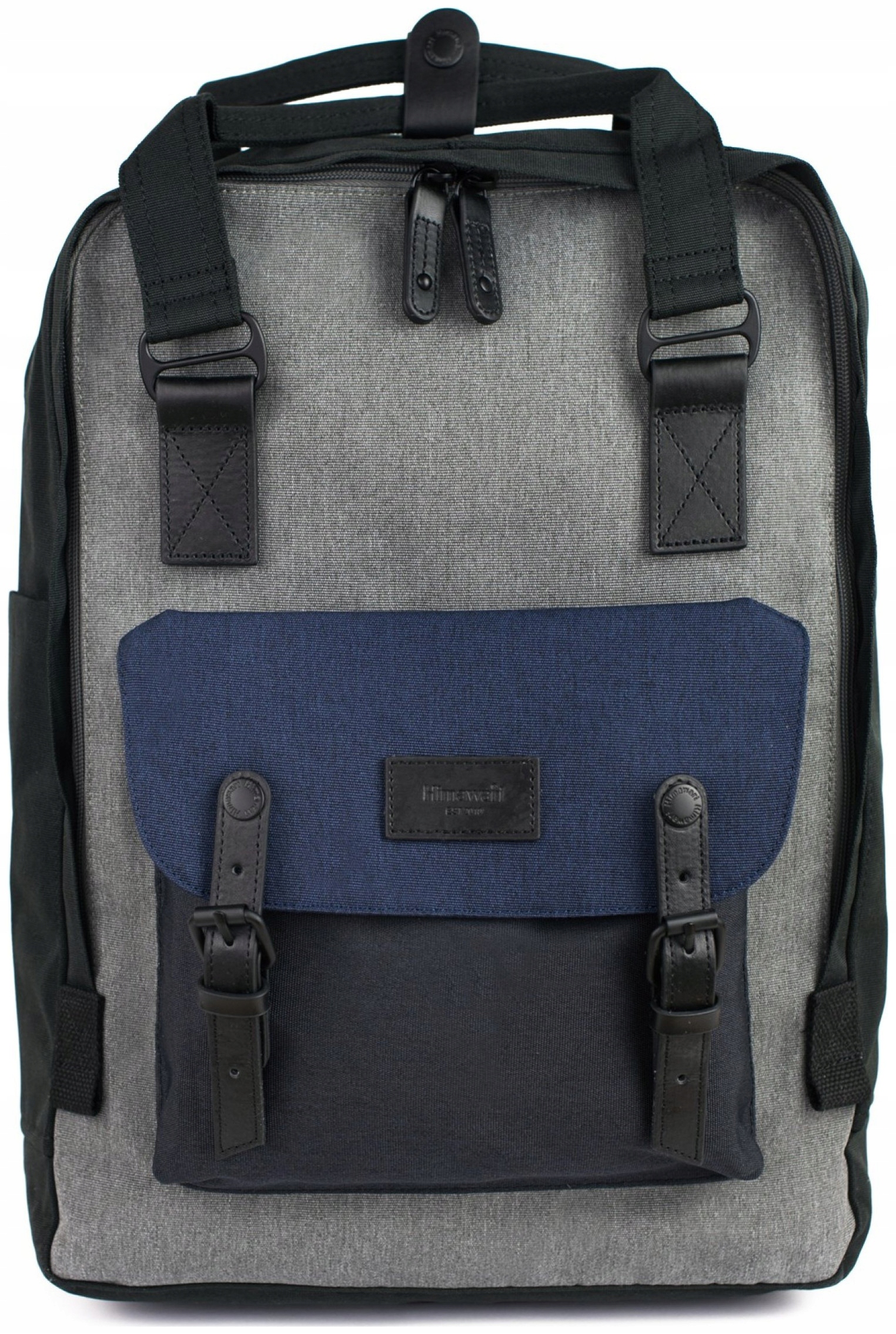 Batoh na notebook pro muže Himawari XL 17 palců městský, prostorný, lehký, šedý