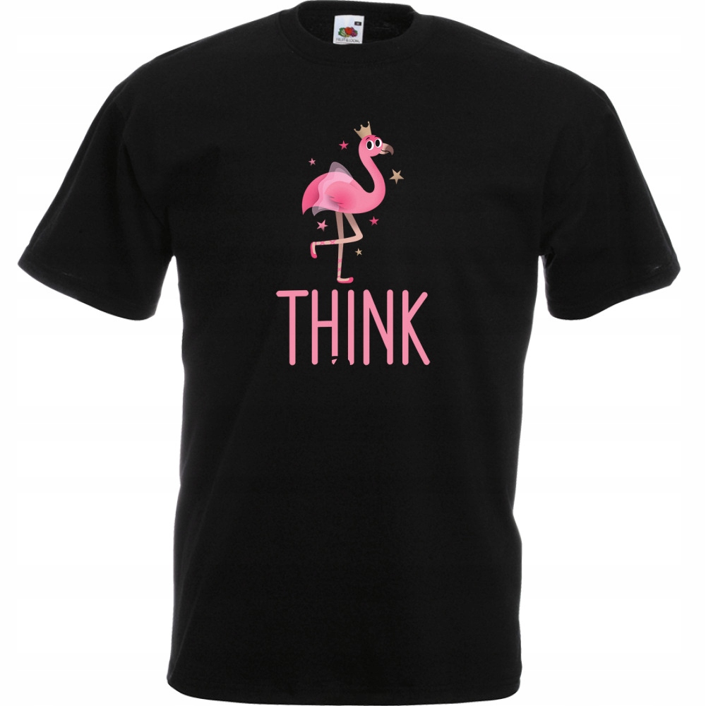 

Koszulka think pink flaming XXL czarna
