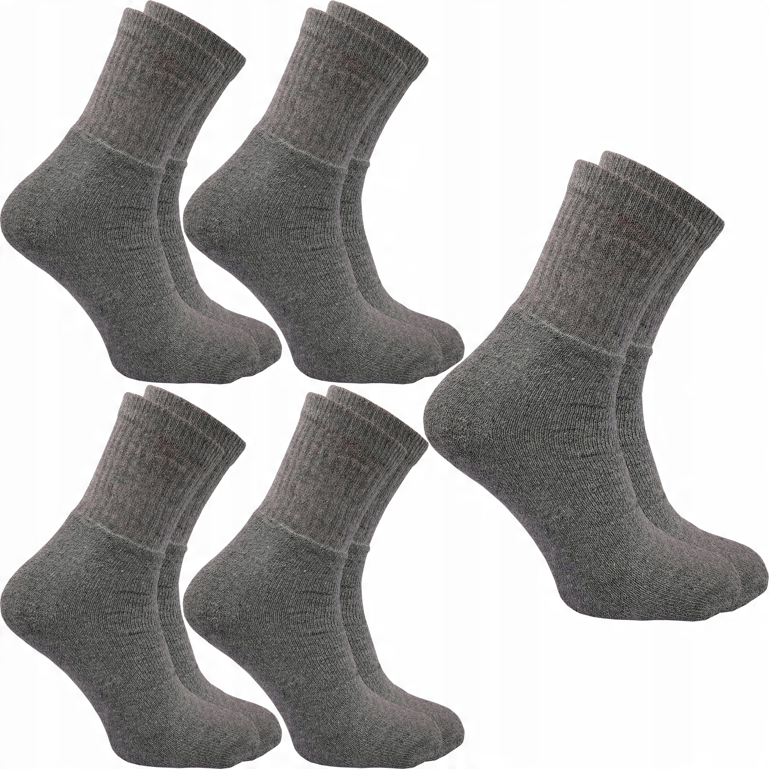 

5x Skarpety frotte Polska szare Grube frota 43-46
