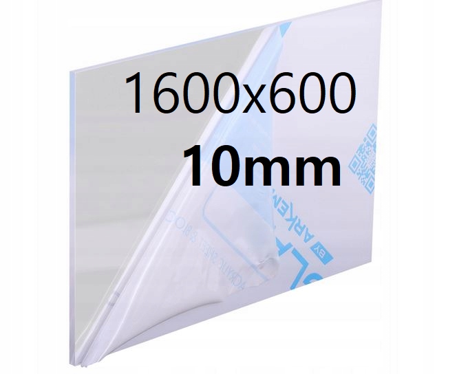 Pleksi /plexi Pleksa /plexa Bezbarvá na míru 1600x600x10 mm Akrylová Deska