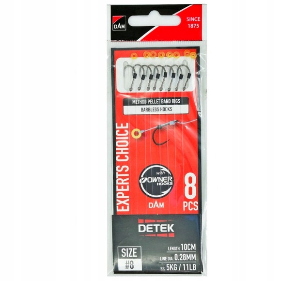 Dam Detek Przypony Method Pellet Band Rig #16 10cm