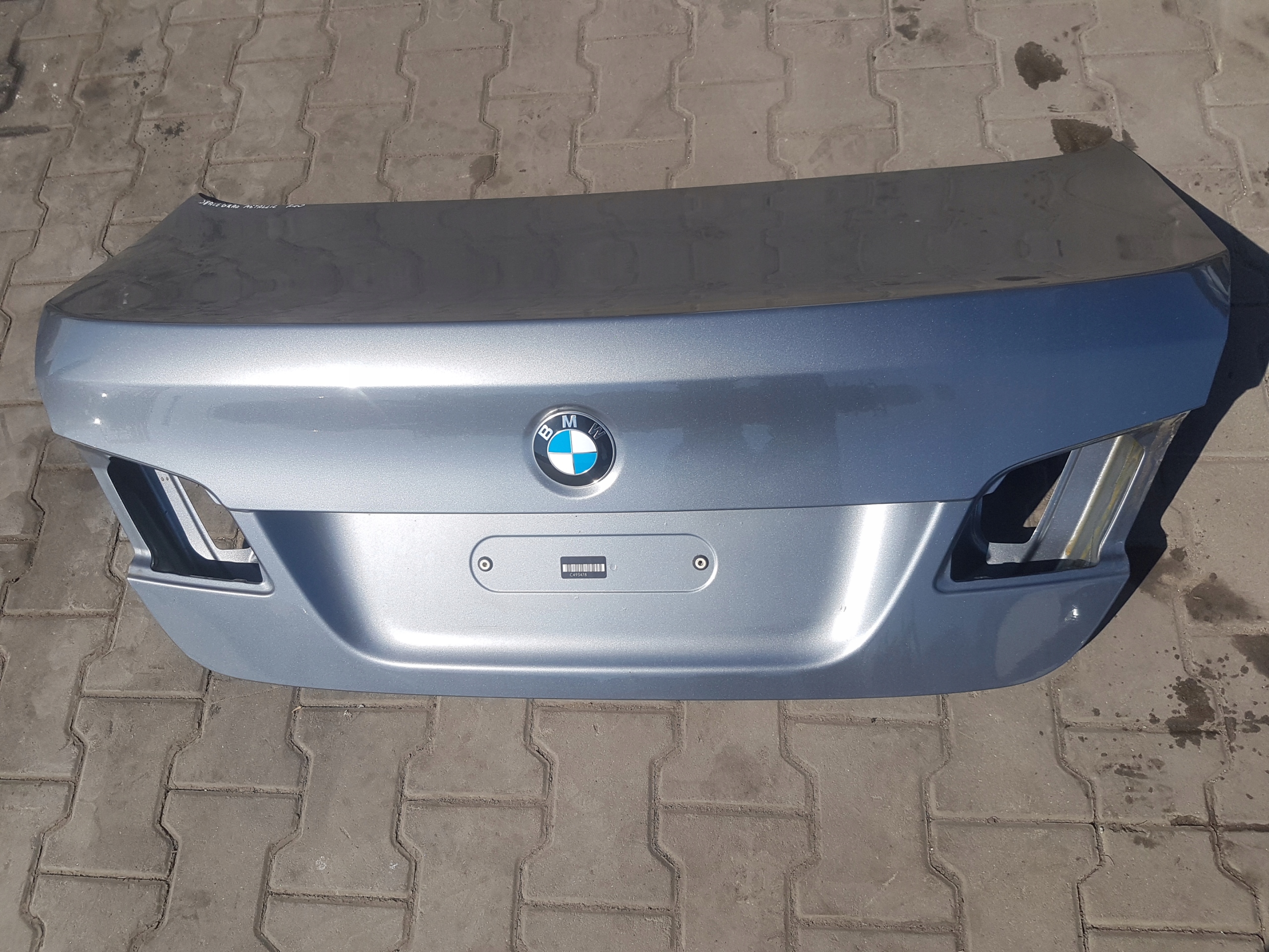 BMW 5 F10 KLAPA BAGAŻNIKA TYŁ SPACEGRAU METALLIC