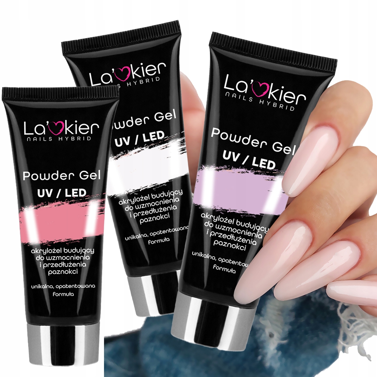 

2+1 La'kiery 3x15ml Zestaw akrylożel acrylgel poly
