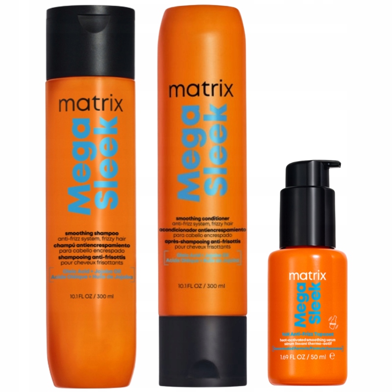 Matrix Sleek sada šampon 300 ml kondicionér 300 ml olej 50 ml
