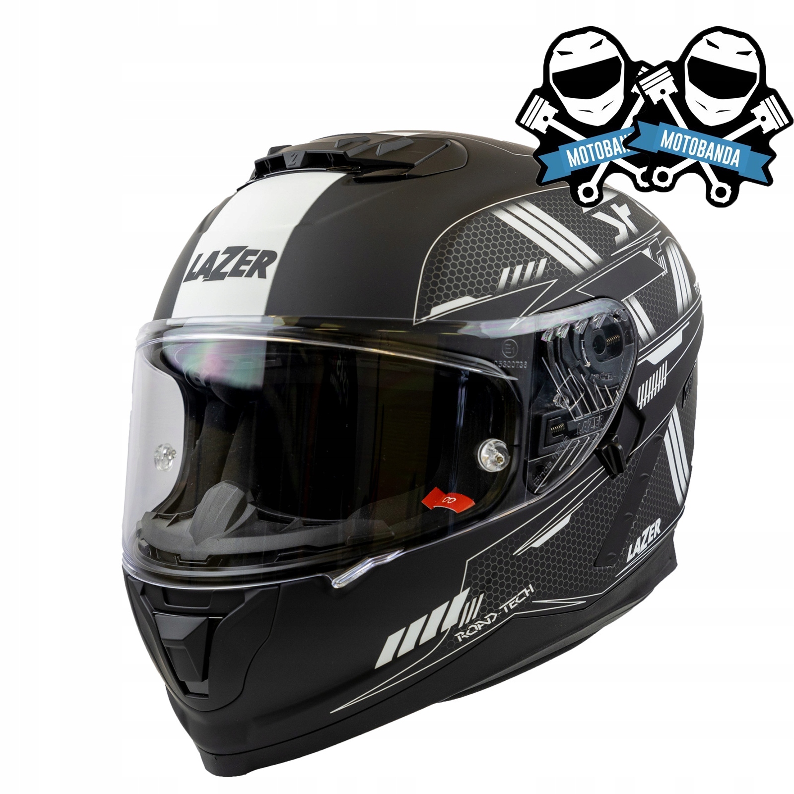 Kask motocyklowy Lazer Rafale Evo Roadtech White