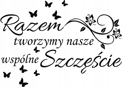 

Naklejka na ścianę Razem tworzymy 120X60 nr 113