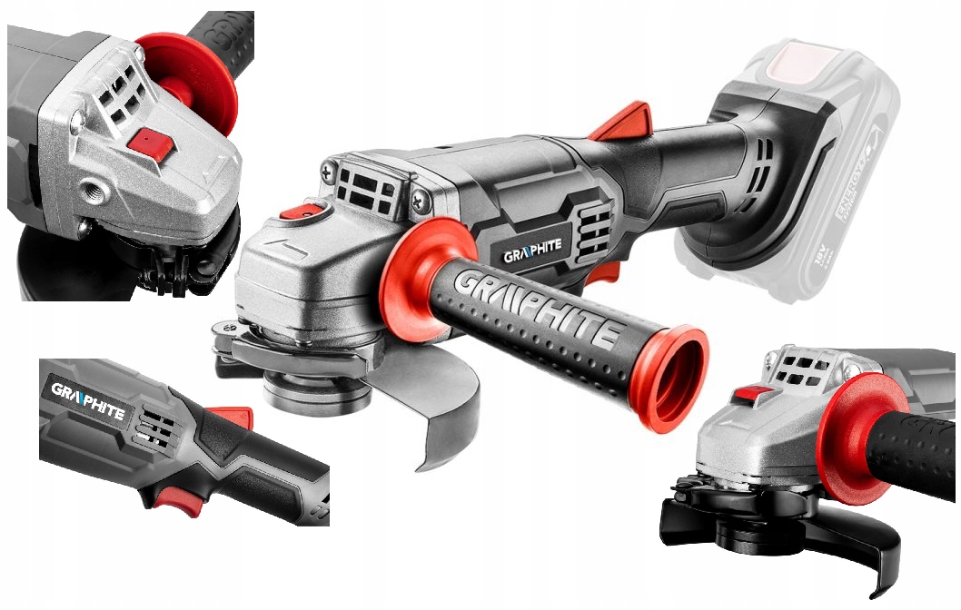 

Graphite Szlifierka katowa Energy+ 125mm 58GE130