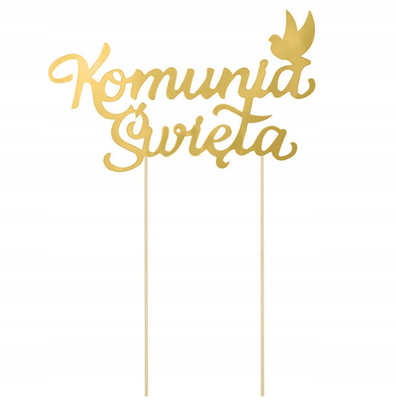 TOPPER KOMUNIJNY PP-520 komunia stół serwetki dekoracja tort ciasto figurka