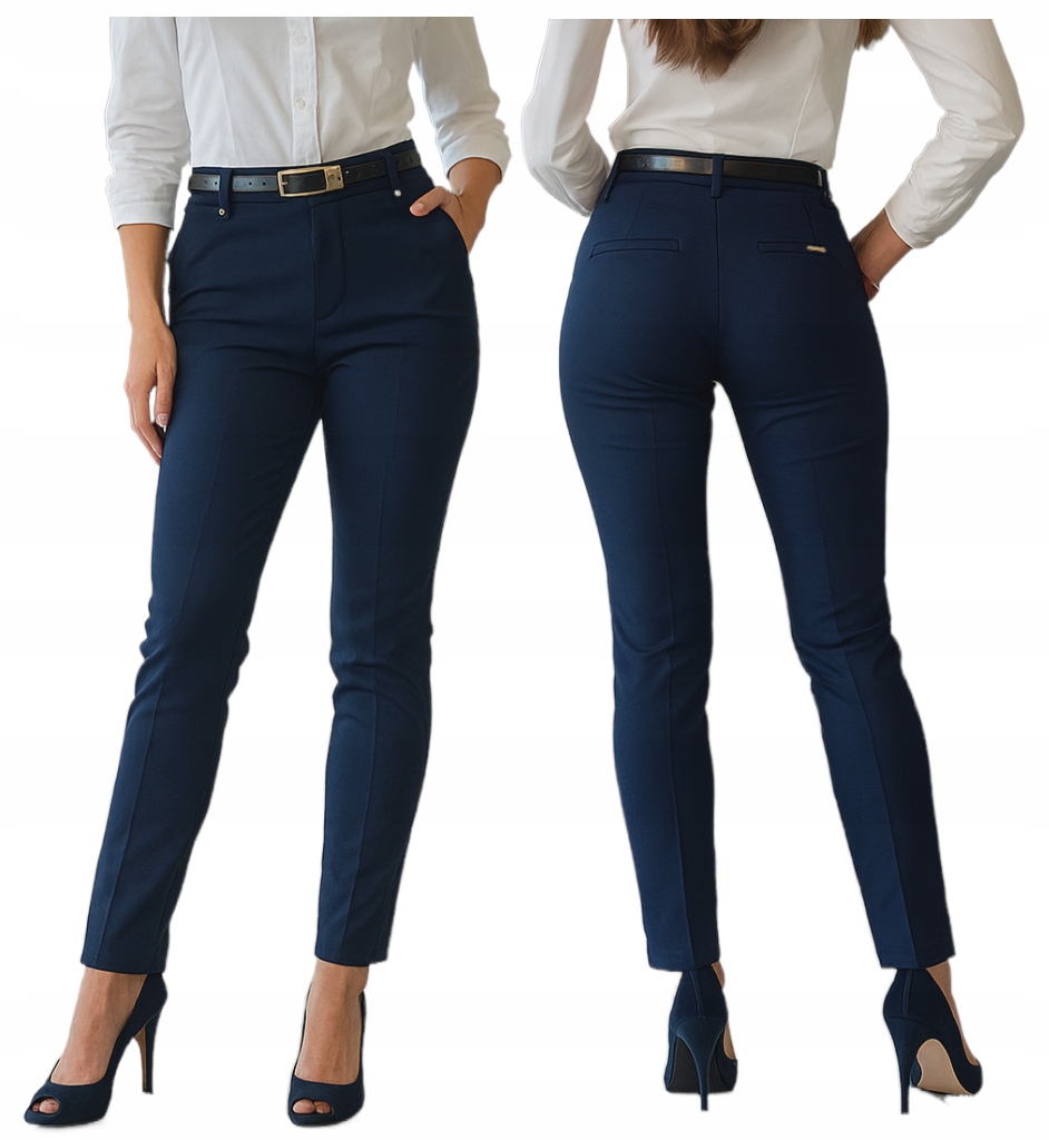 Elegantní Dámské Freesia Obchodní Kalhoty Dlouhé Doutníkové Kalhoty S Páskem