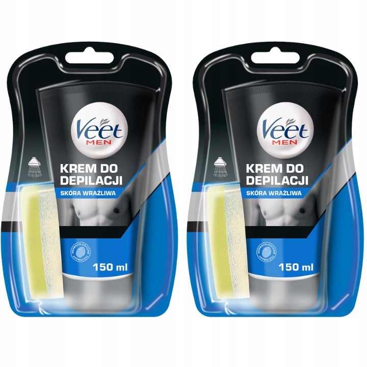 

Veet Men krem do depilacji skóra wrażliwa 2x150 ml