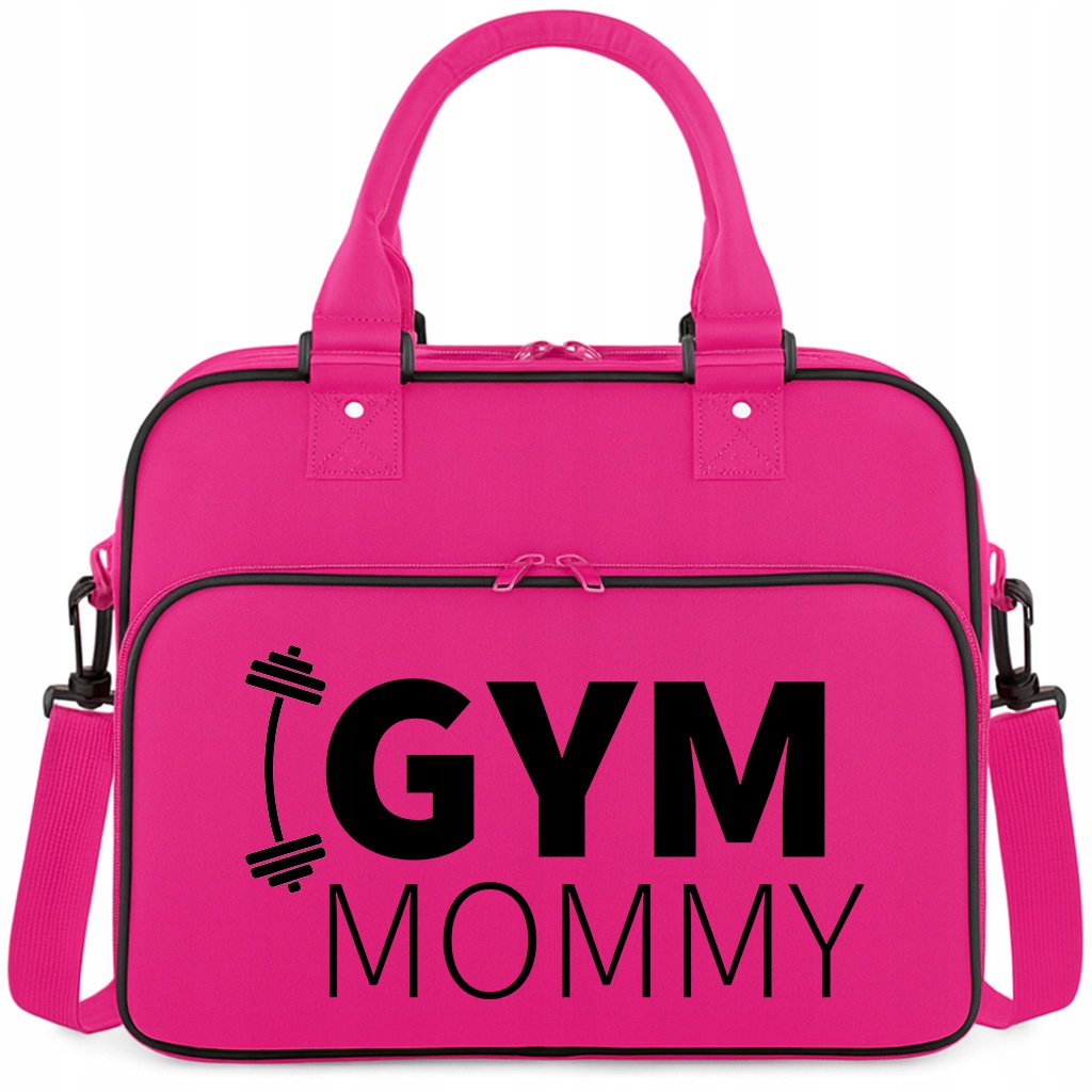 Torba Różowa Gym Mommy Na Siłownię Trening Pilates Fitness Jogę Sportowa