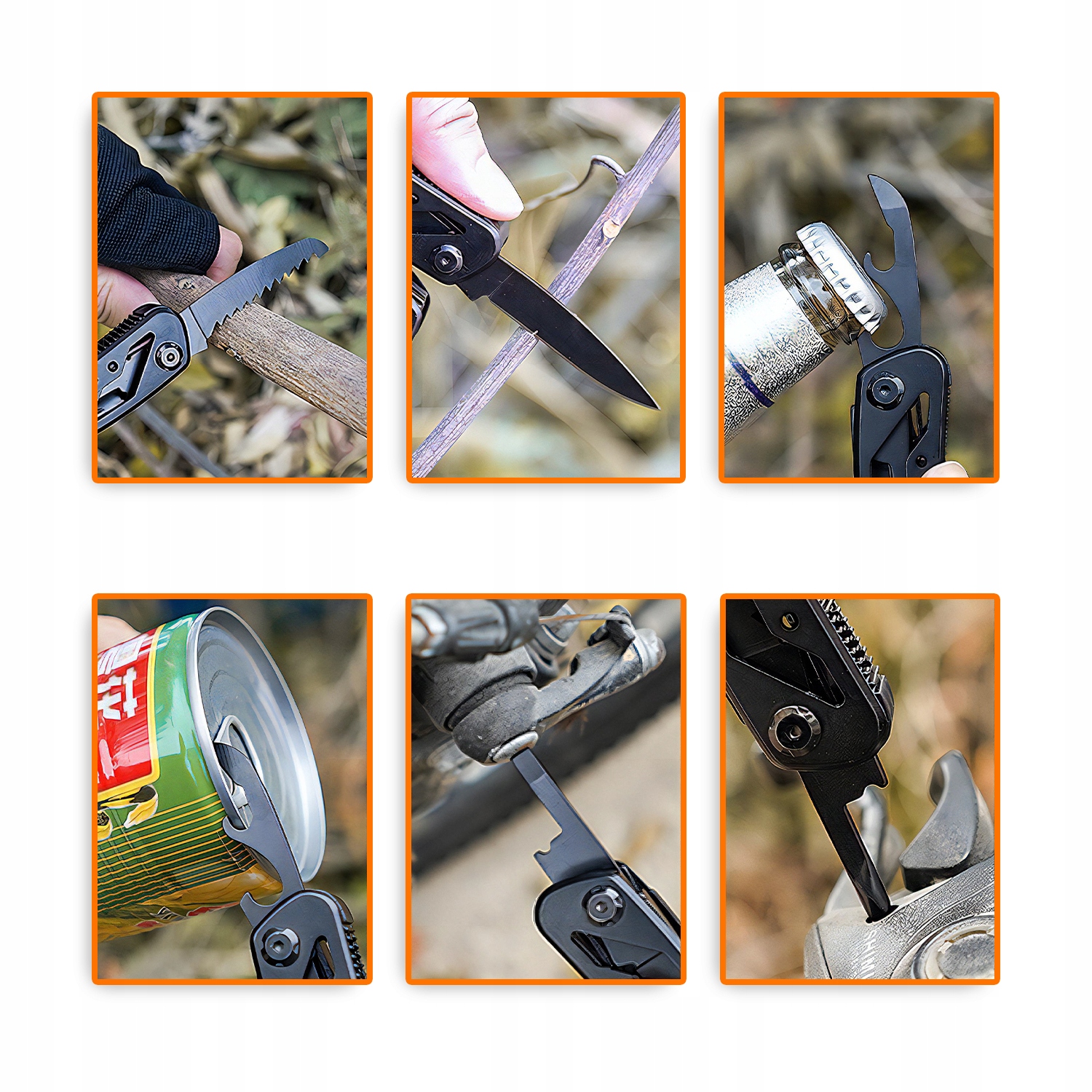 MULTITOOL Narzędzie Wielofunkcyjne Zestaw Bitów Szczypce SCYZORYK Etui 22w1 Materiał narzędzi stal