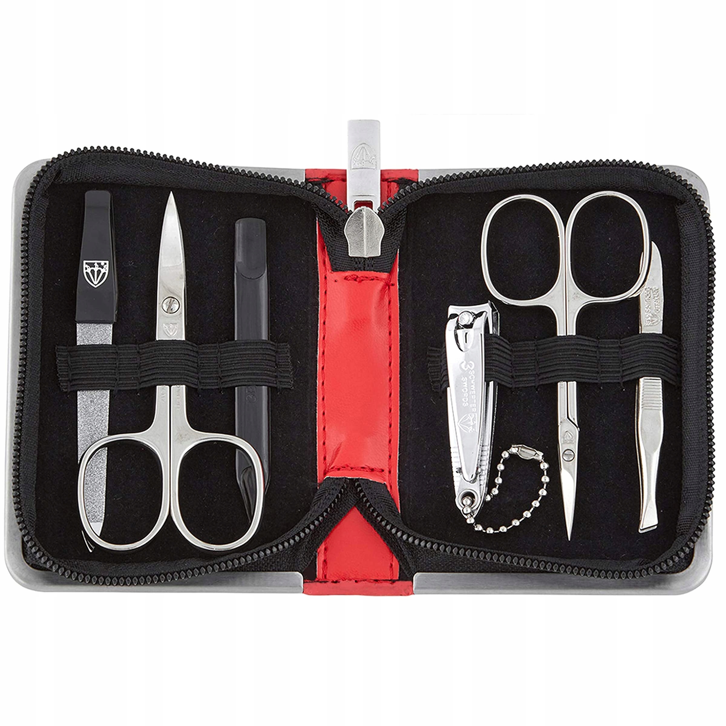 Sada pro manikúru Ravenna 6 Částečná červená