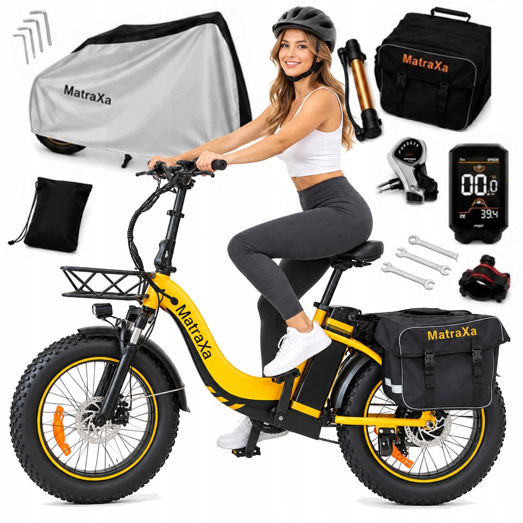 Rower Elektryczny Fatbike 20'' x4.0 Wyjmowany Aku 250W 36V 120km Damski Męs