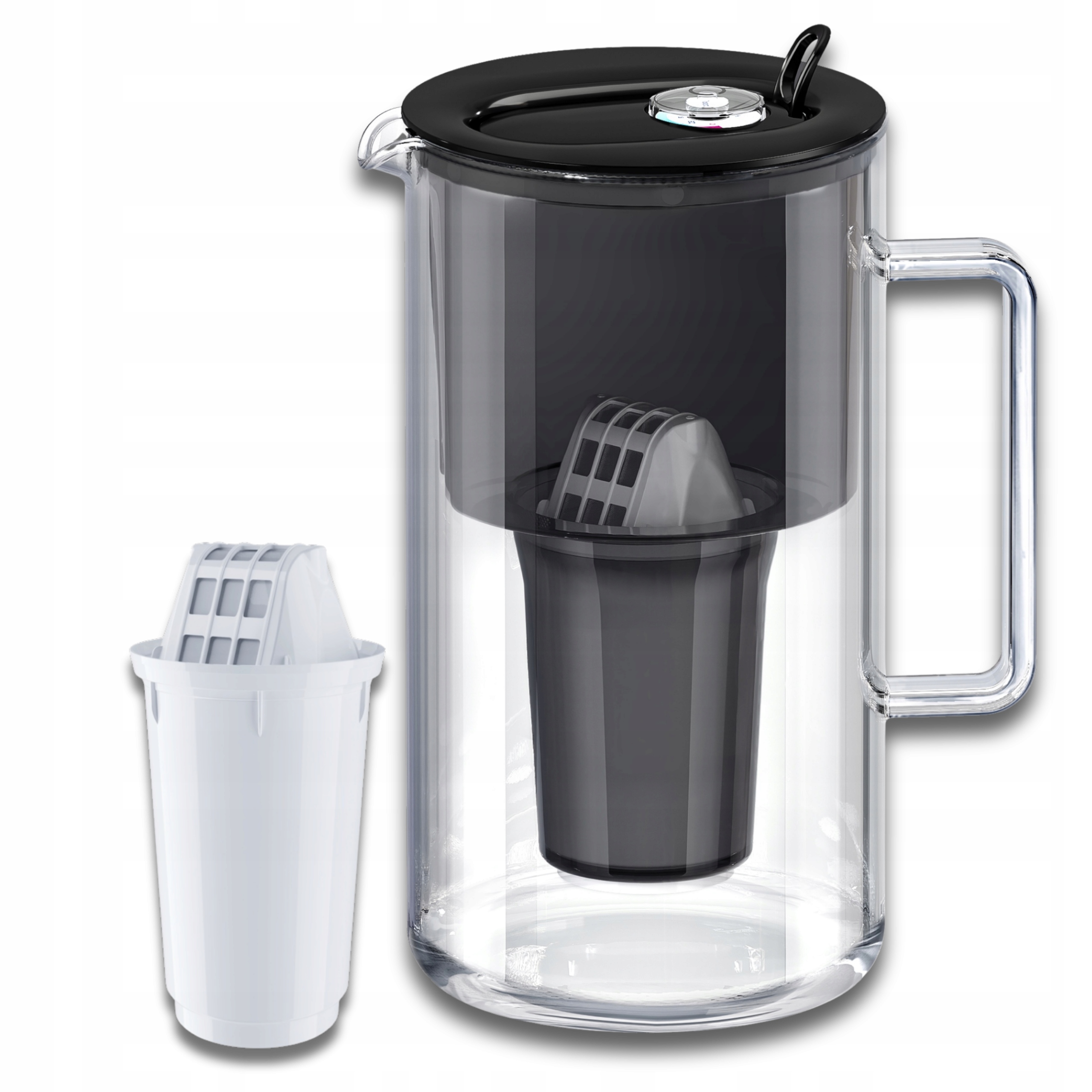 Filtrační konvice skleněná Aquaphor Nord 2,5 l s náplní A5 (350 l), černá