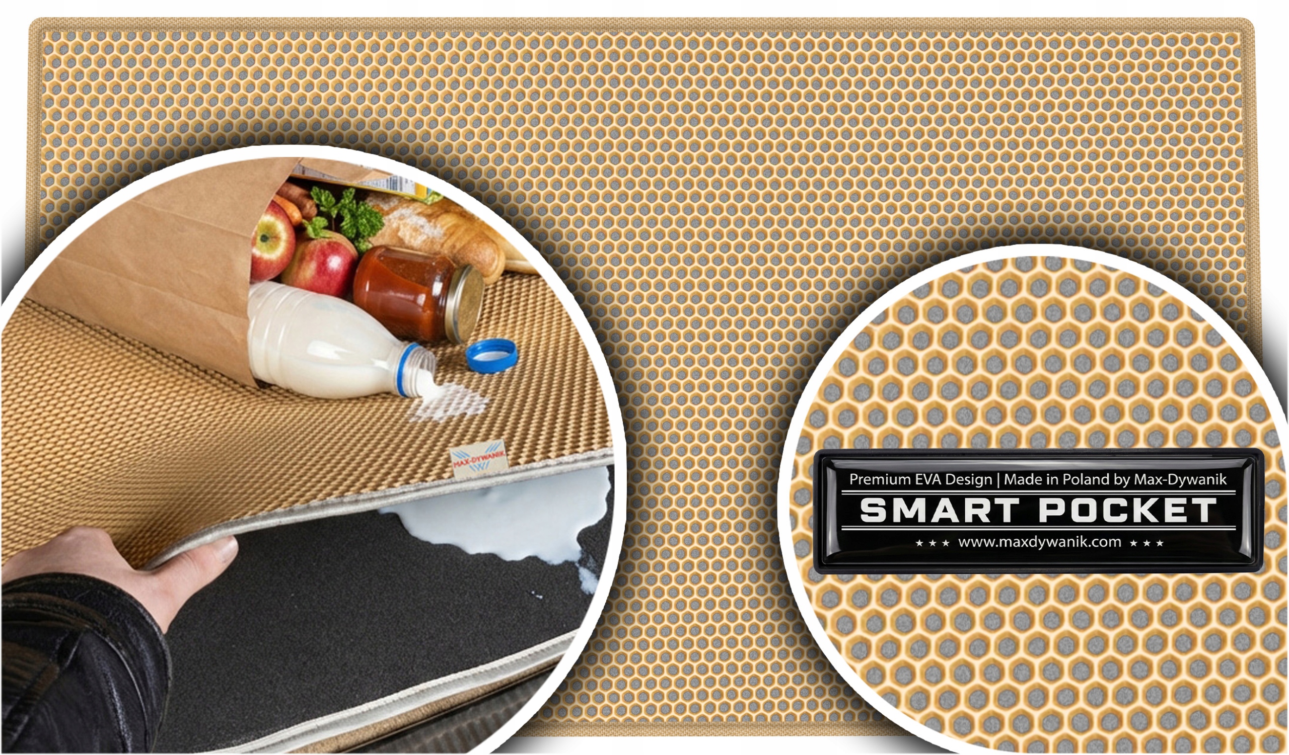 Mercedes V-Klasa Long 2012-2024 Vložka batožinového priestoru Eva Smart Pocket Béžová
