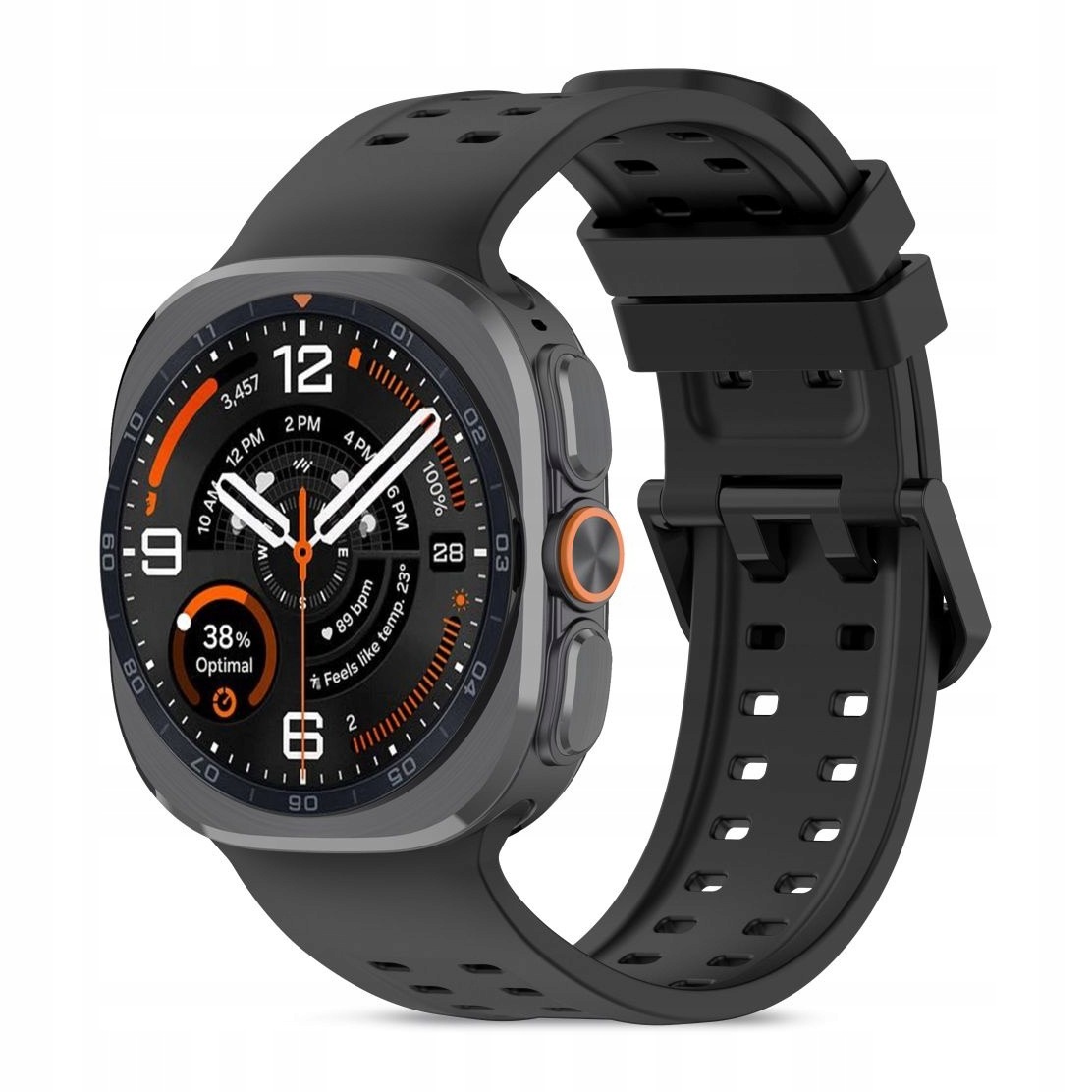 Pasek do Samsung Watch Ultra 1 2 47 mm Tech-Protect Silicone Air czarny