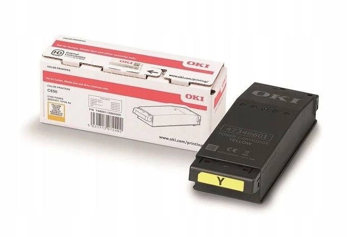 Originálny toner Yellow Oki C650 (09006129)