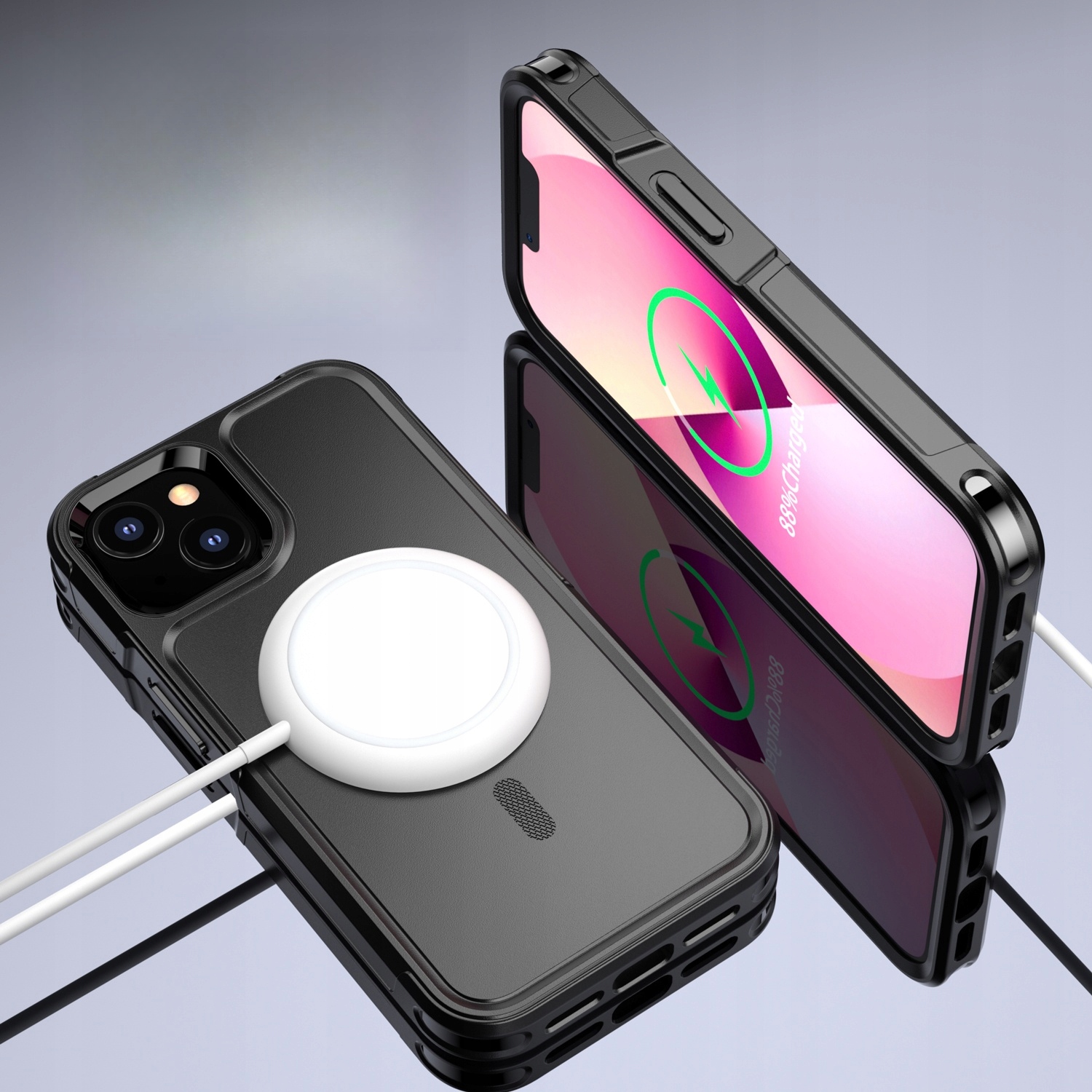 ETUI PANCERNE SOLIDNE DO IPHONE 13 MINI WZMACNIANE DROPPROOF DO MAGSAFE Marka RabbitMob