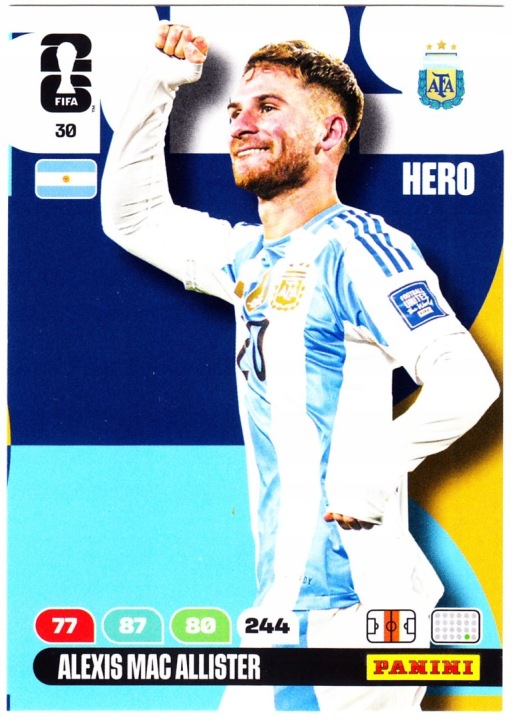 Karty Piłkarskie Panini Fifa World Cup 2026 Hero Argentyna 30 Mac Allister