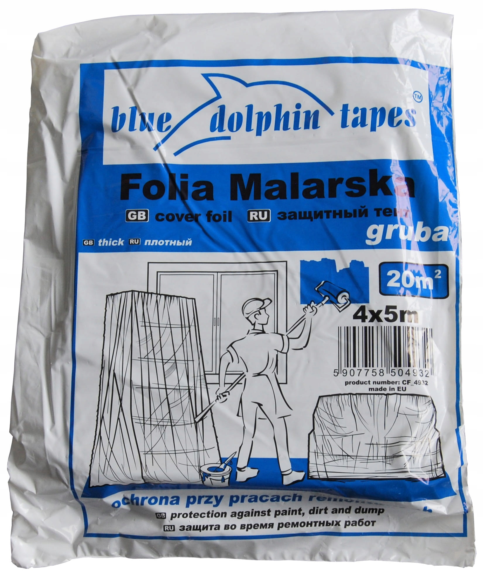 

Blue Dolphin Folia Malarska Gruba 4MX5M