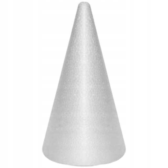 Polystyrenový kužel na prsteny a šperky pro zdobení 40 cm 2 ks