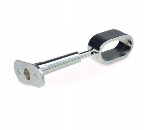 UCHWYT DRĄŻKA MEBLOWEGO PODWIESZANY DO MEBLI CHROM