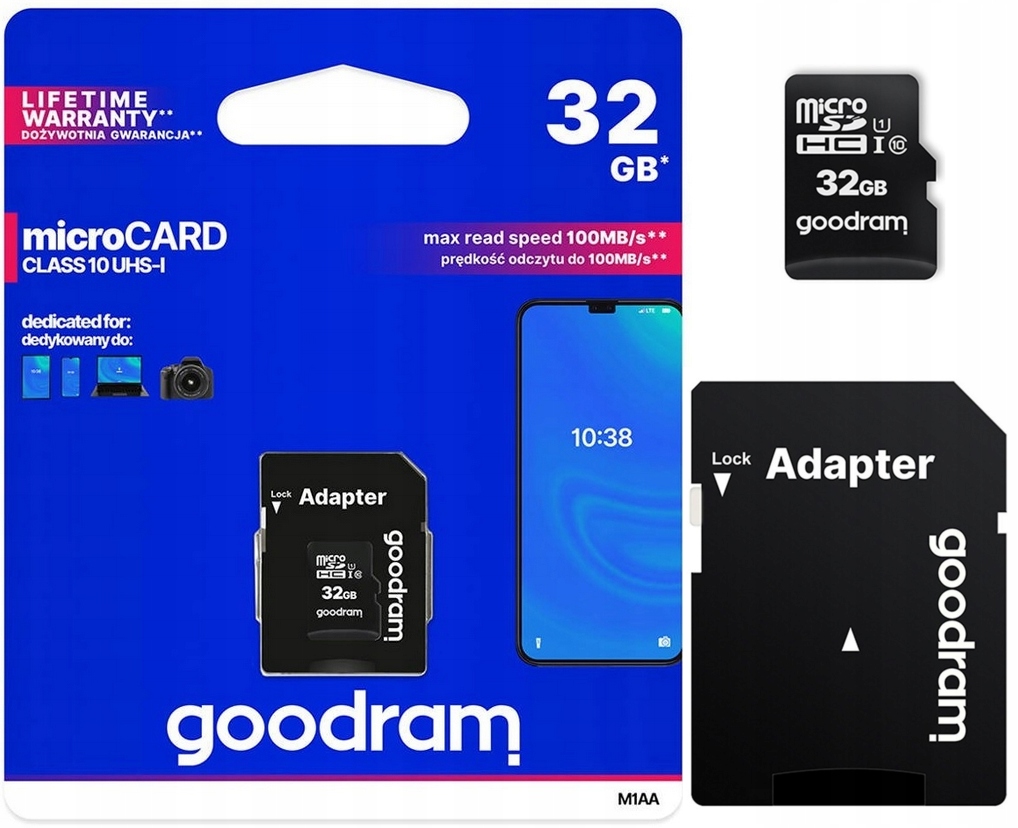 

Karta pamięci GoodRam microSD Hc 32GB micro sd