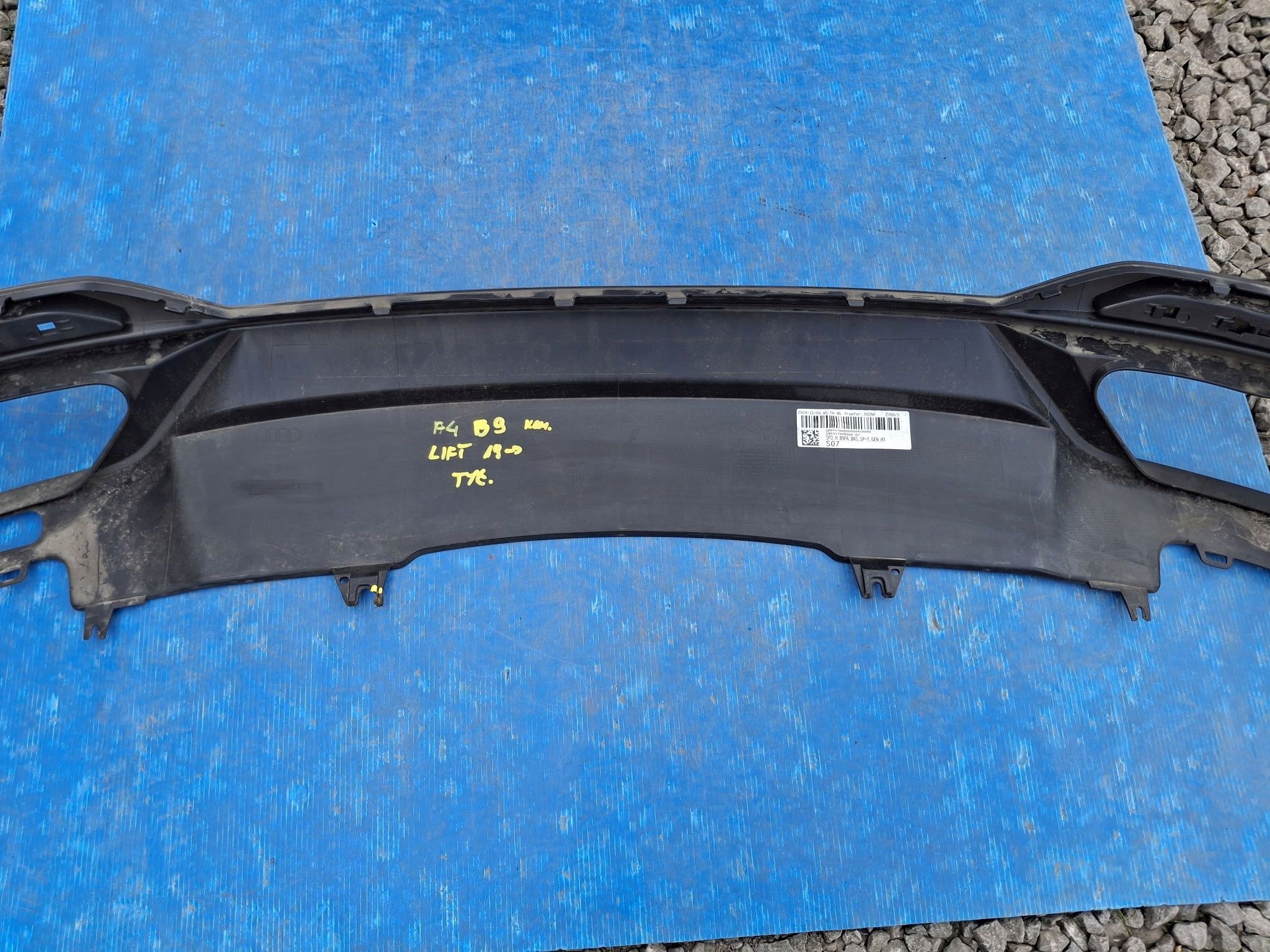 diffusore SPOILER accessori paraurti posteriore AUDI A4 B9 LIFT 2019R->