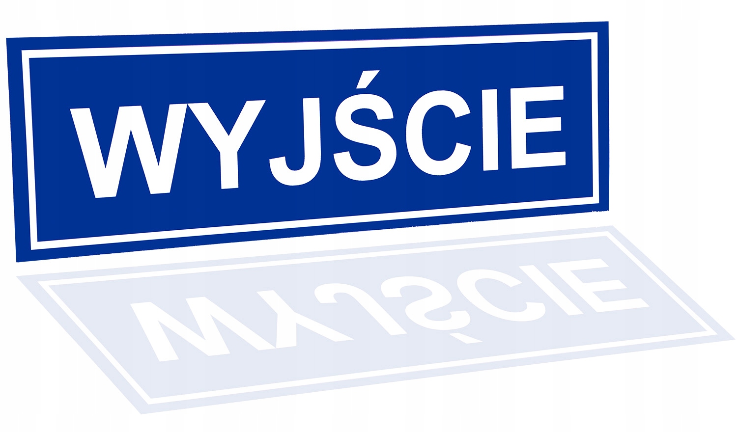 

Tablica Tabliczka Informacja Wyjście Pcv 32x10,5