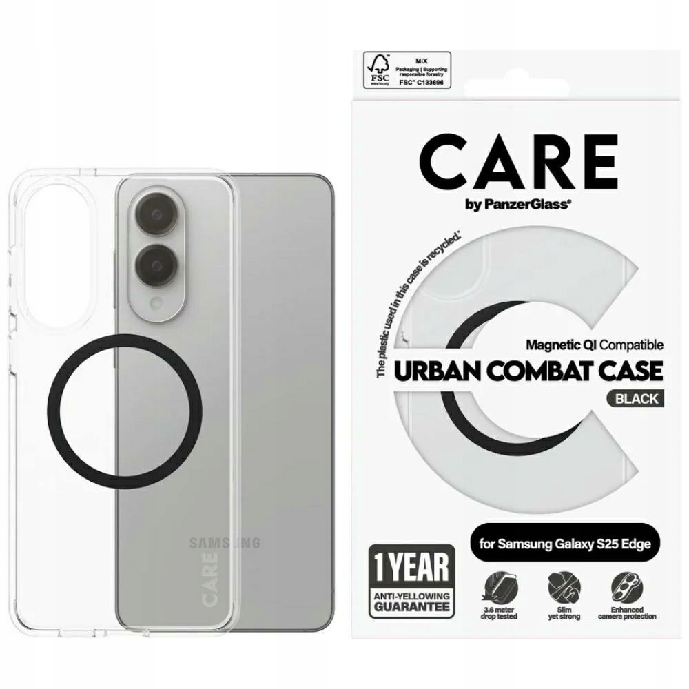 Pouzdro Care by PanzerGlass Flagship Urban Combat Black Qi pro Samsung Galaxy