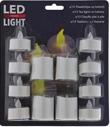 

Świeczka Led T-light Na Baterie 12 szt Wkład