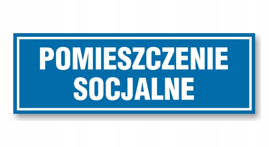 Tabliczka OP-18 - POMIESZCZENIE SOCJALNE