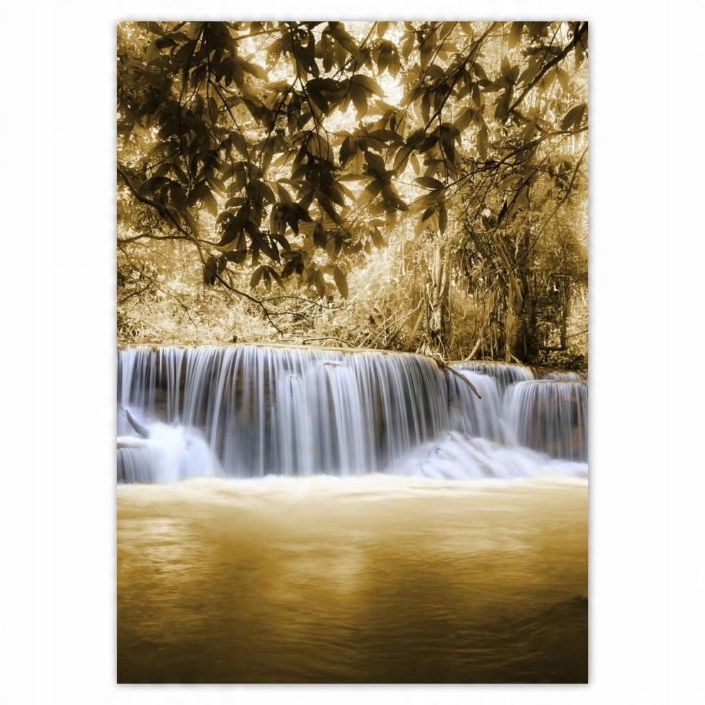 

Naklejki 50x70 Wodospad w kolorze sepia