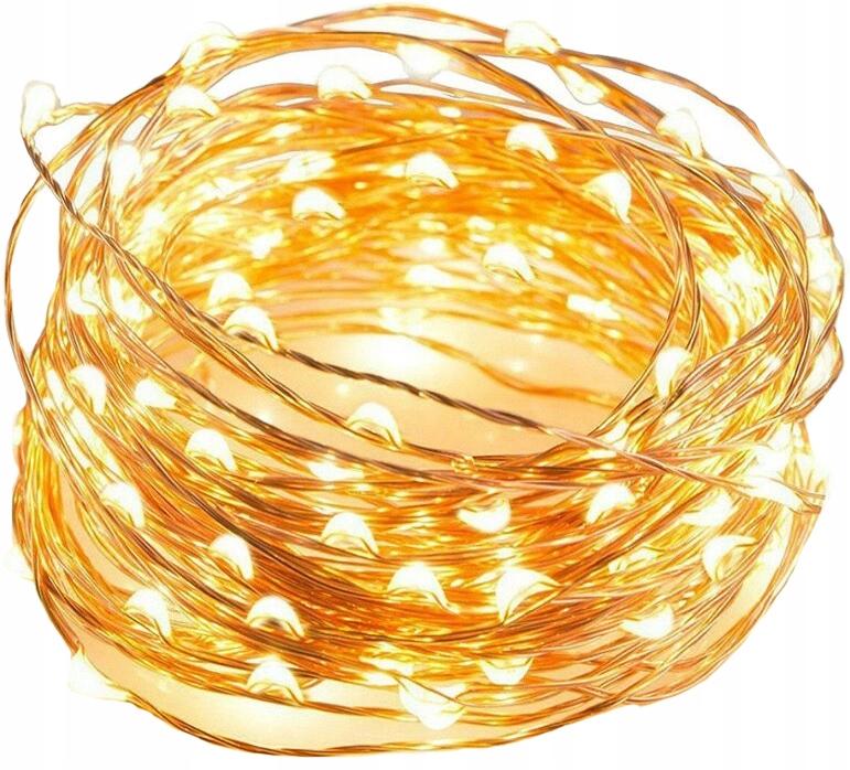 

Lampki Druciki 50 Led Na Baterie Białe Światło