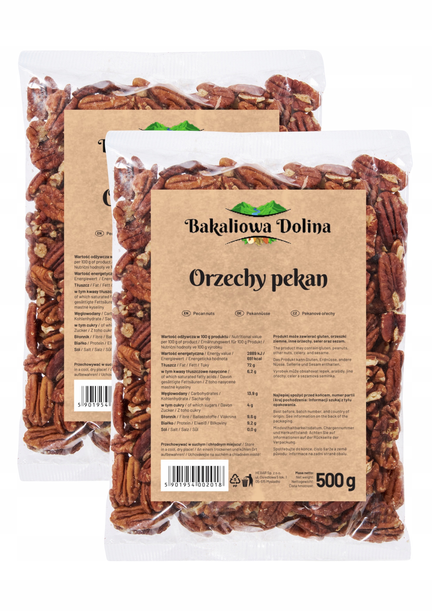Levně Ořechy Pekan Pecan Půlky Dobré Kvality 1 kg Zdravé Čerstvé Přírodní