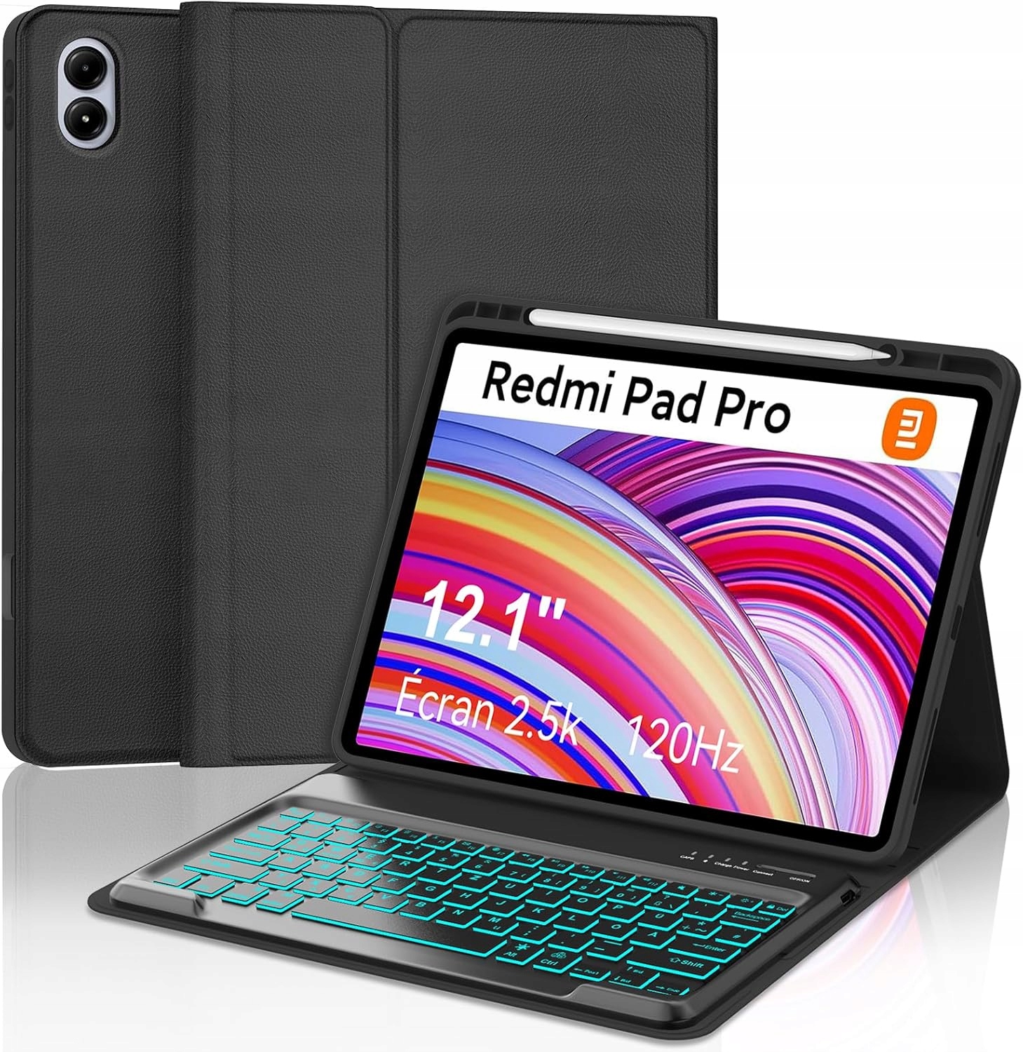 Etui z klawiaturą do Xiaomi Redmi Pad Pro 12.1 odłączane magnetyczne Qwertz