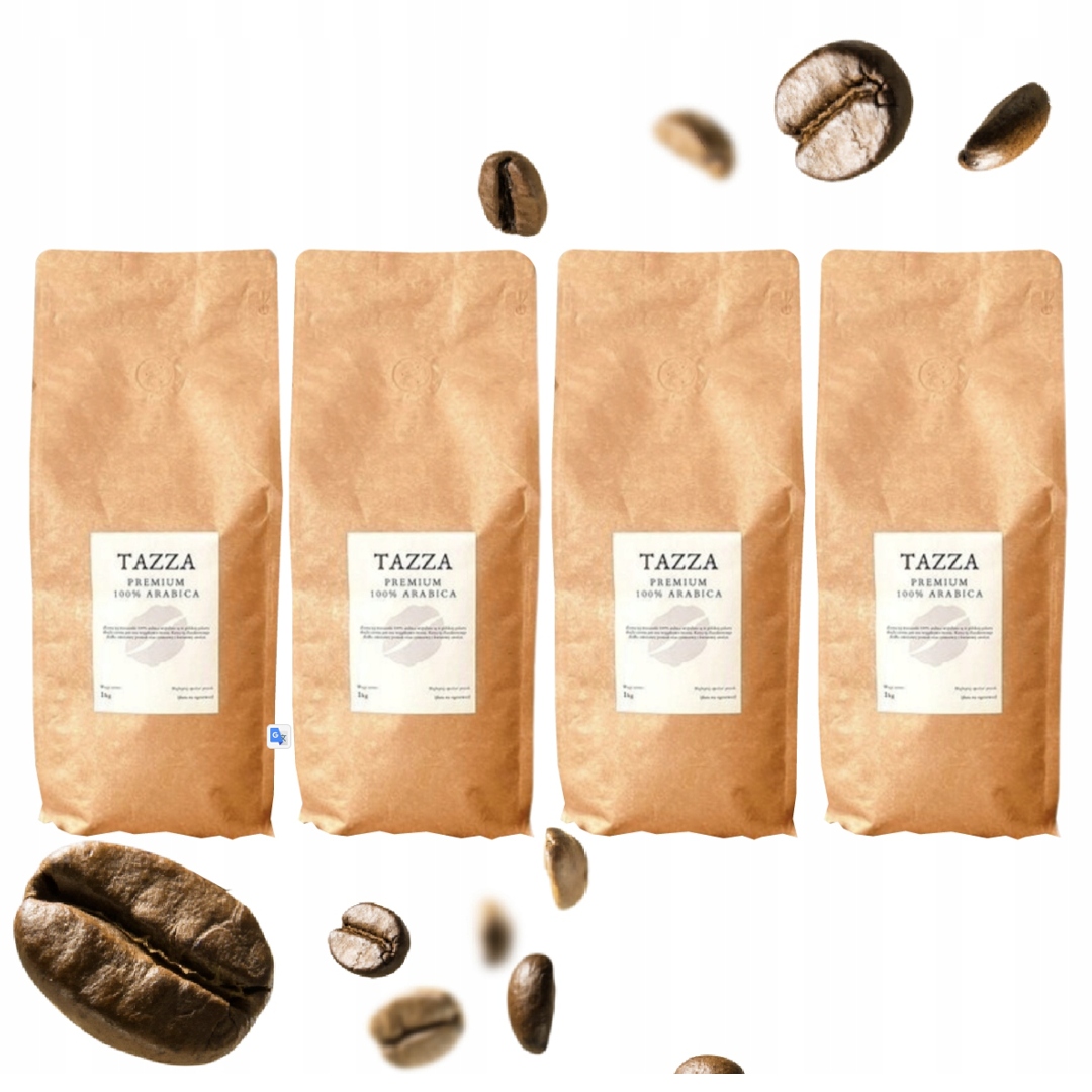 Levně Káva 4x 1KG Tazza Premium 100% Arabica 4KG