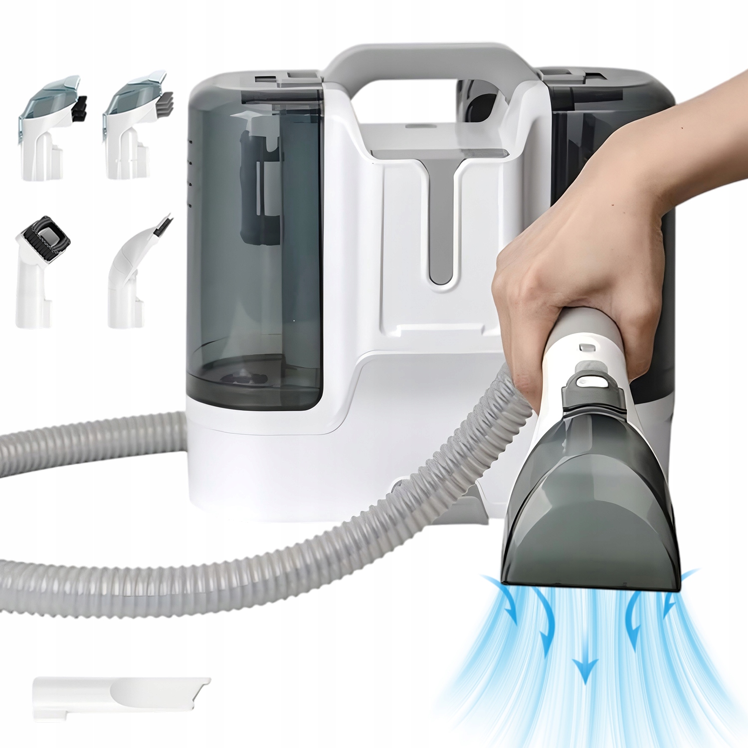 Stroj Na Čištění Koberců 450 W 1800 ML Se 6 Nástavci Na Pohovku A Nábytek