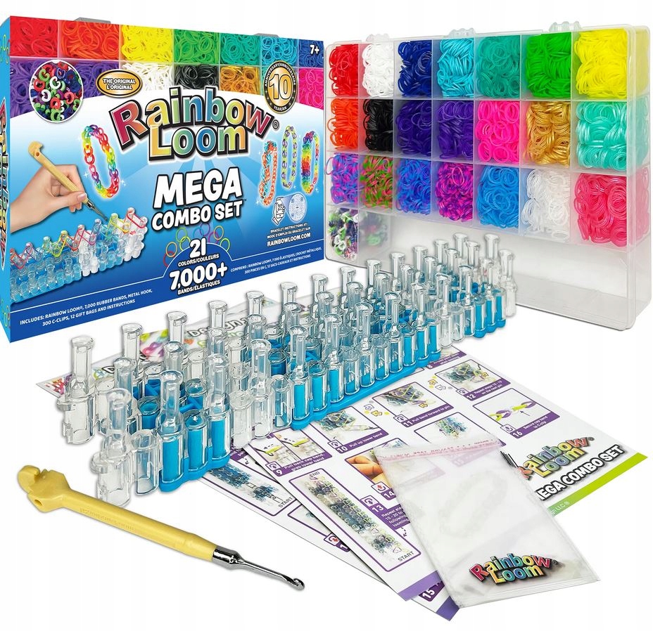 Rainbow Loom Mega Combo Set - výrobky z gumičiek