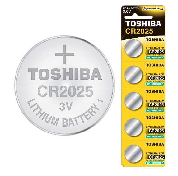 Bateria Litowa TOSHIBA DL CR 2025 3V JAPOŃSKA 5szt