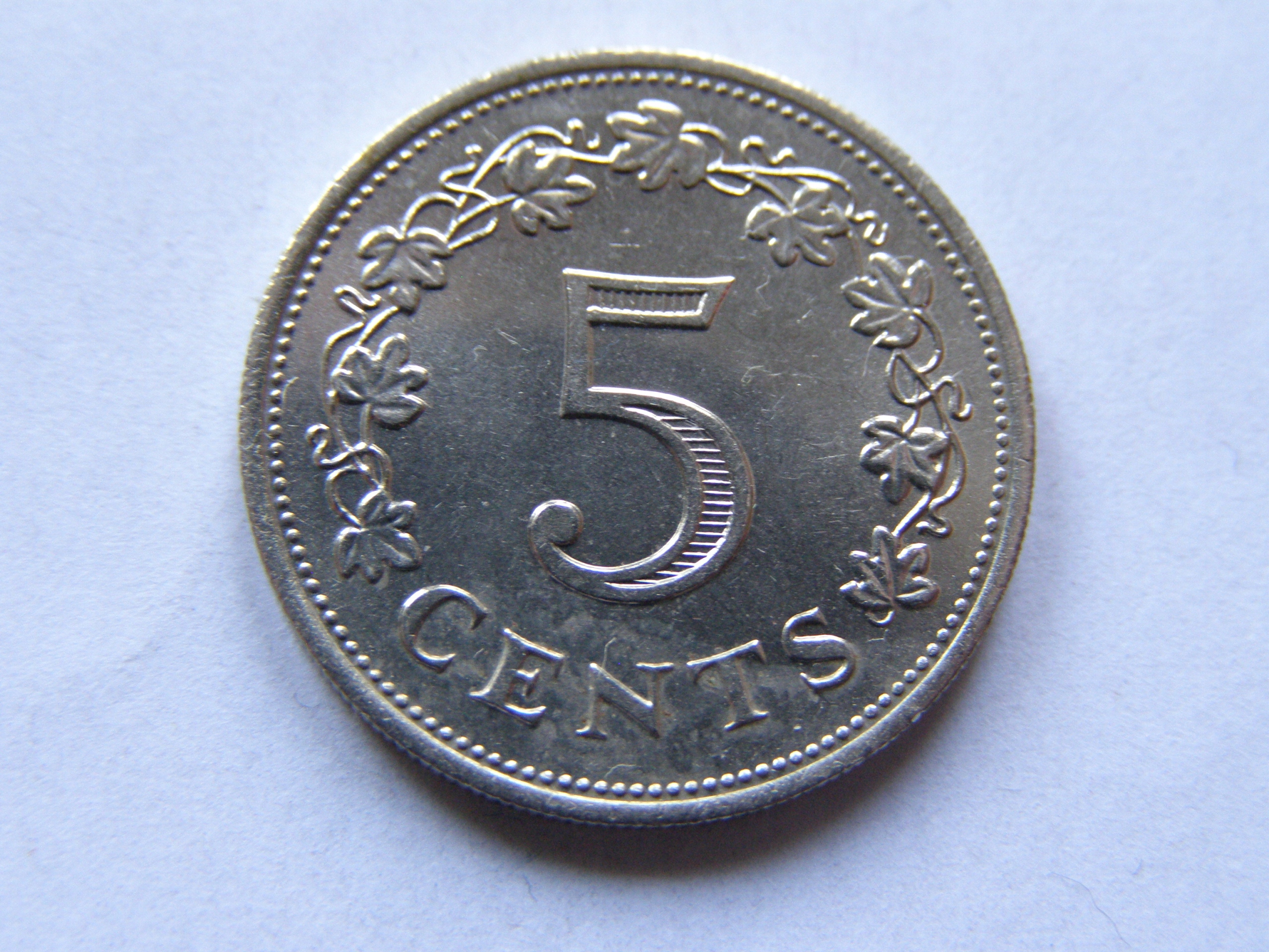 MALTA 5 CENTS 1972 ROK !!!!!!!!!!!!!!!!!!!!!! 1935