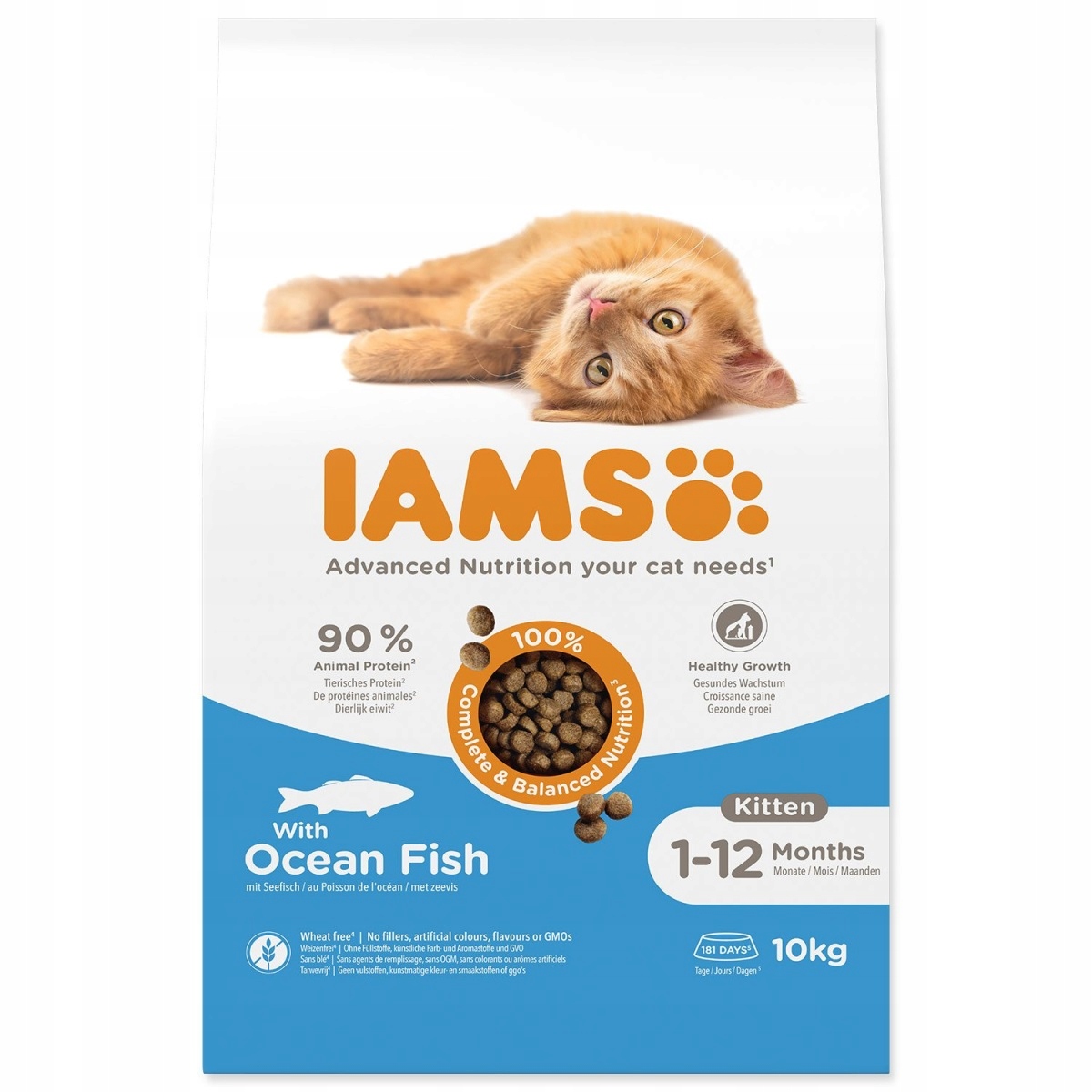 Levně Iams Cat Kitten Ocean Fish 10 kg