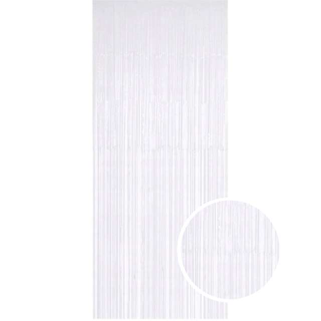 KURTYNA DEKORACYJNA BIAŁA 100X200CM FOTOBUDKA KOMUNIA ŚLUB CHRZEST